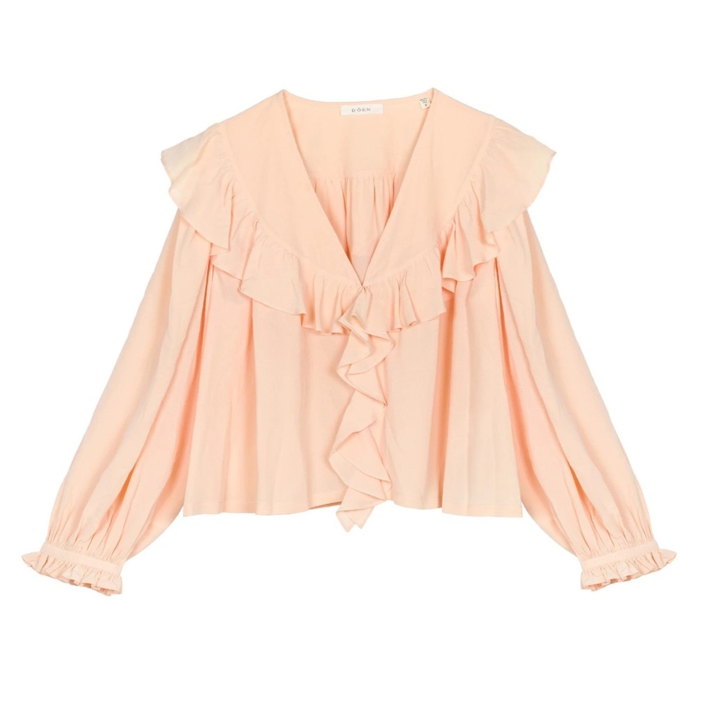 NWT Doen Sula Silk Top in Sunlit Coral SZ XS
